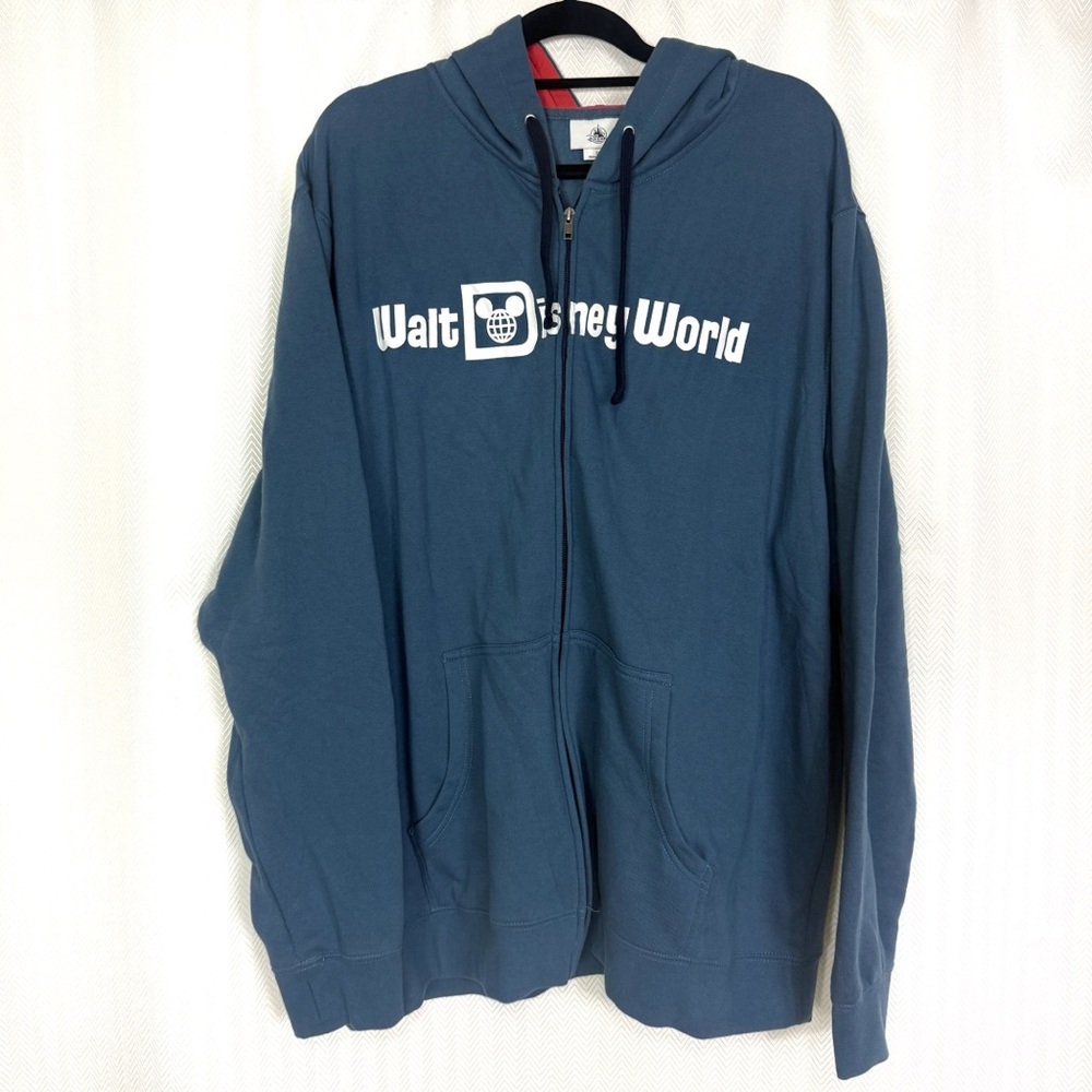 Disney World Full Zip Hoodie Sweatshirt Size 2X